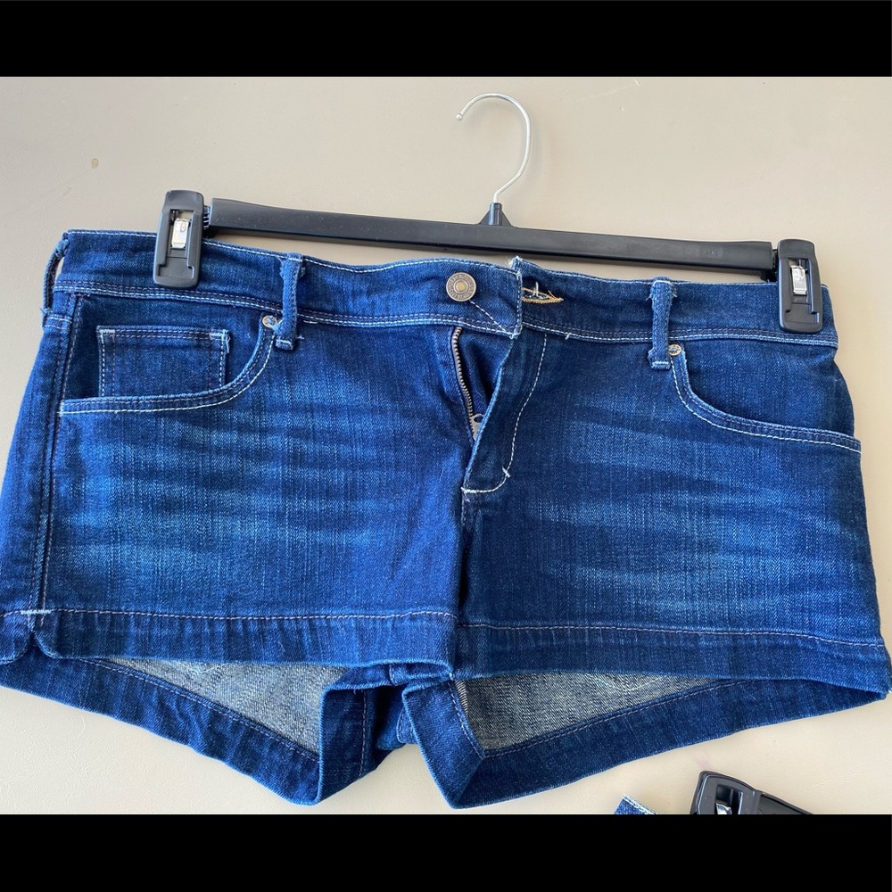 Stretch denim jean shorties